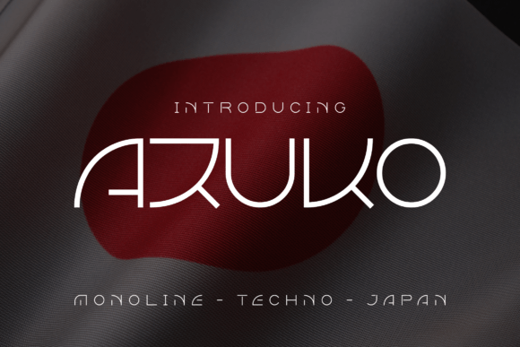 Azuko Techno Font for Web Design