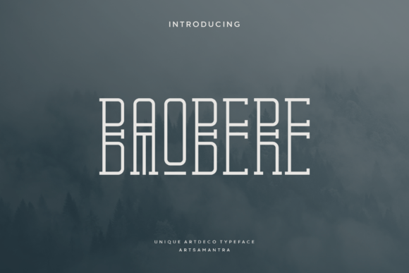 Baobere: A Decorative Font for Elegant Design
