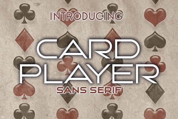 Card Player Font for Marketing