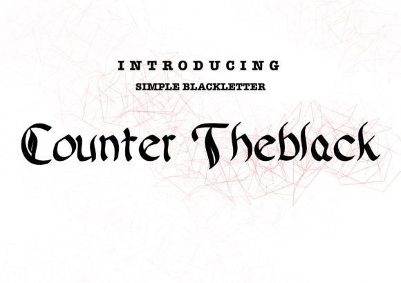 Counter Theblack: A Bold Font for Elegant Design
