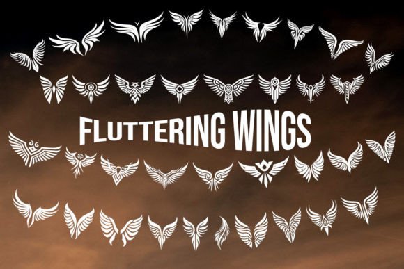 Fluttering Wings Font for Creative Projects