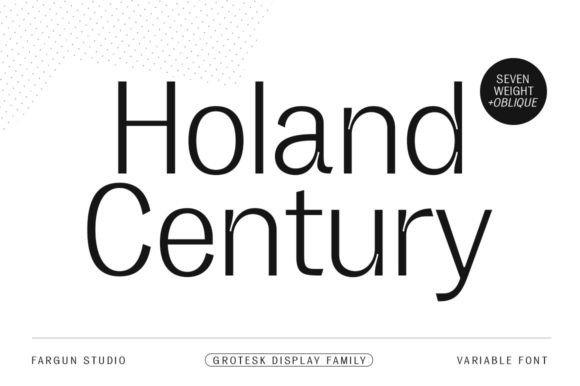 Holand Century: A Modern Font for Building Trust and Branding