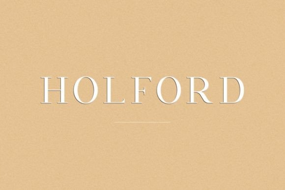 Holford Typeface: A Web Designer’s Tool for Classy Digital Projects
