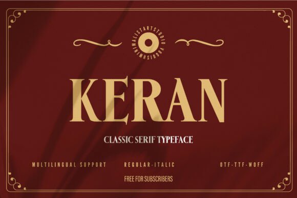 Keran: A Serif for Elegance