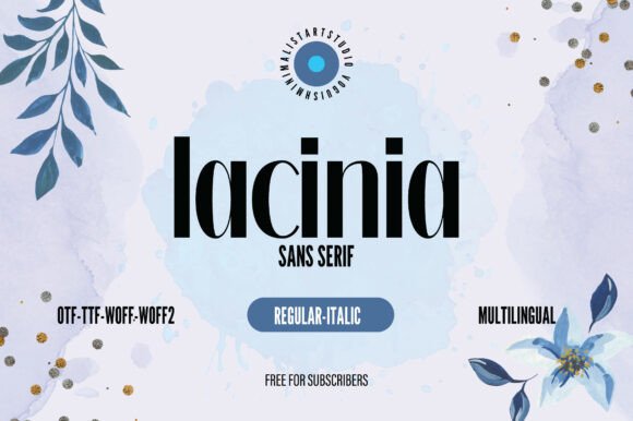 Lacinia Font for Web Design