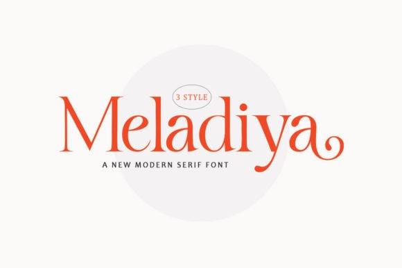 Meladiya: Elegant Serif Font for Creative Projects