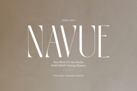 Navue: A Modern Typeface for Contemporary Design