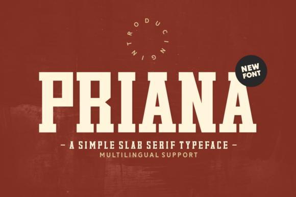 Priana: A Stylish Font for Business
