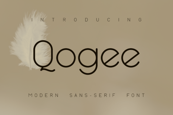 Qogee: A Modern Font for Elegant Design