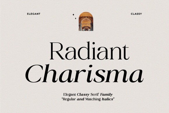 Radiant Charisma: A Typeface That Elevates Editorial Design