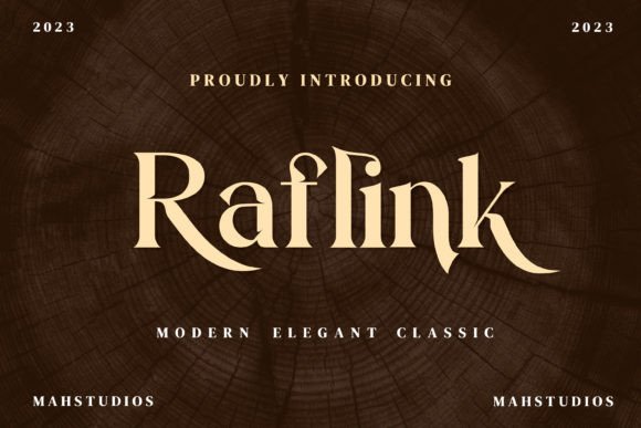 Raflink: A Stylish Serif Font