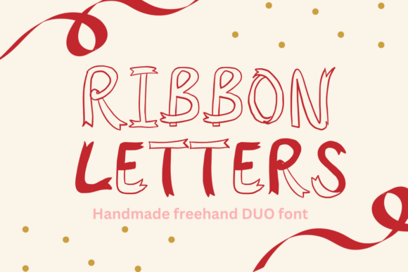 Ribbon Letters: A Decorative Font for Polished Branding