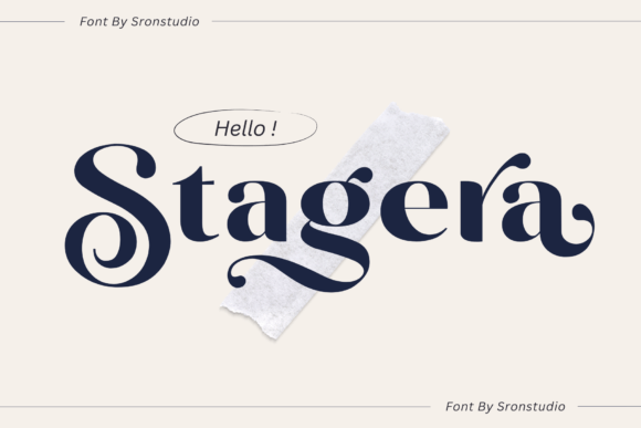 Stagera: A Stylish Sans Serif