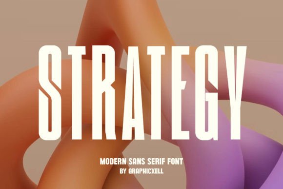 Strategy: A Minimalist Font for Modern Design