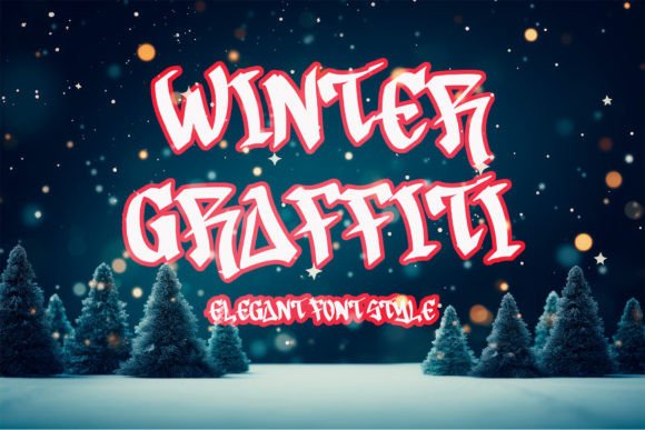 Winter Graffiti Font: A Stylish Typeface for Seasonal and Craft Creations